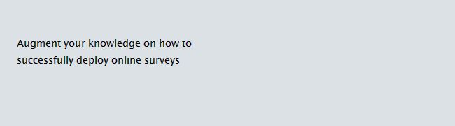 Online Survey Product