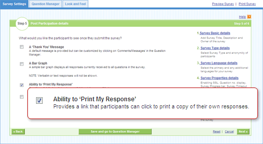 Printable Surveys