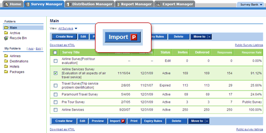Analyze Data from Past Online Surveys