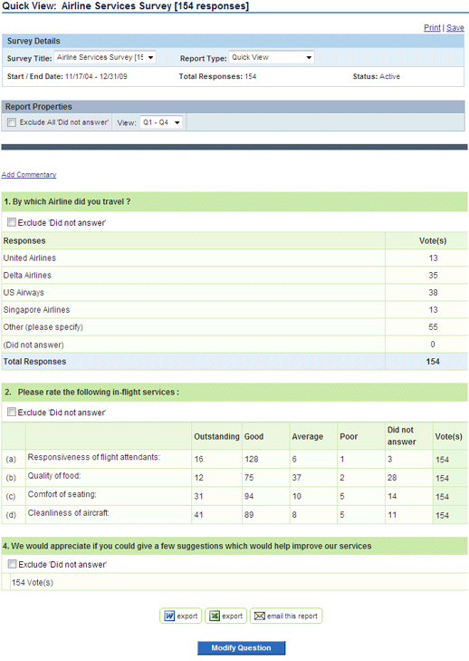 Quick-View Report