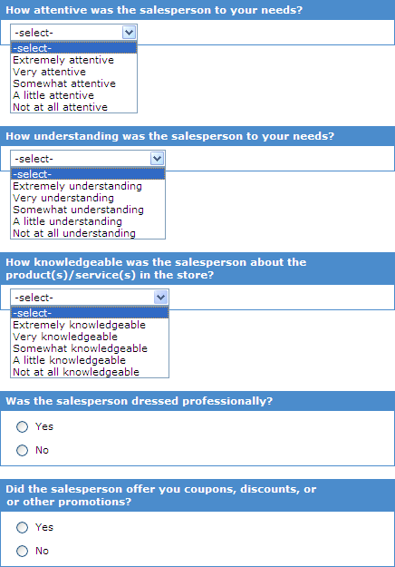 Customer Satisfaction Survey