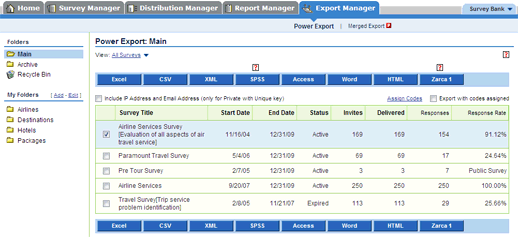 Export Manager